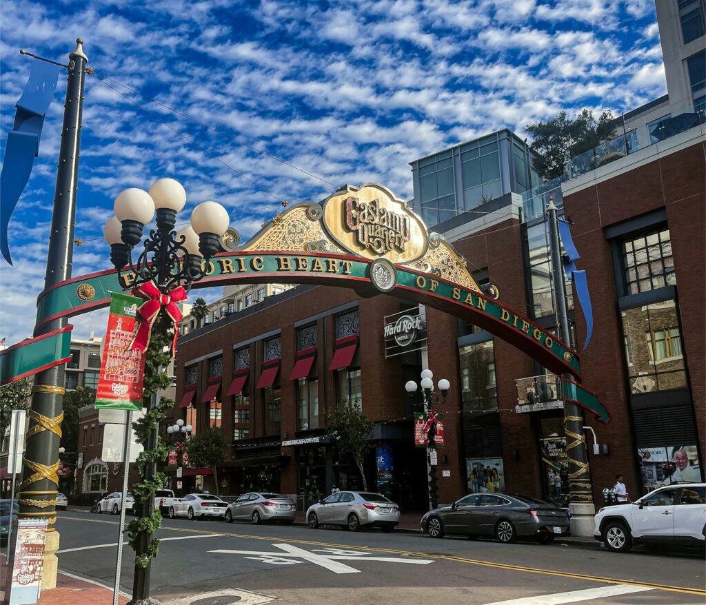 The Gaslamp Quarter in San Diego