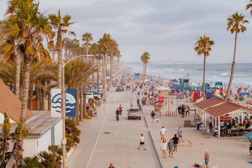 Take a beach walk in San Diego