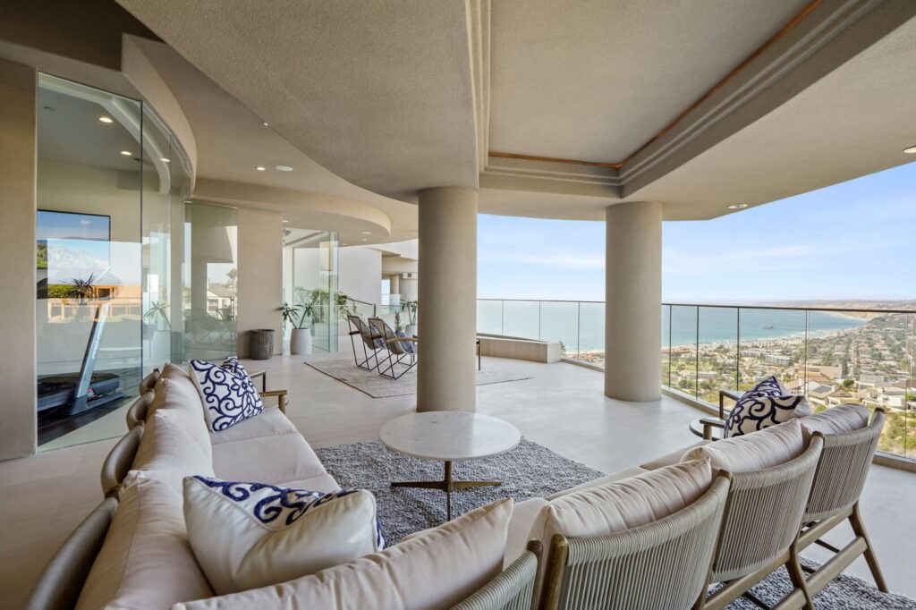 Beach view from one of our San Diego luxury rentals