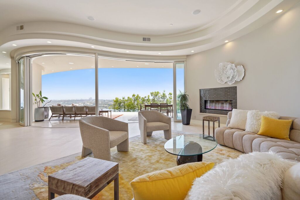 Living space in one of our San Diego luxury rentals