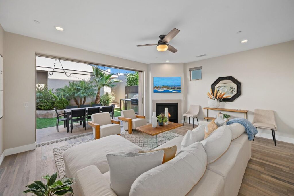 Living space in one of our Pacific Beach rentals
