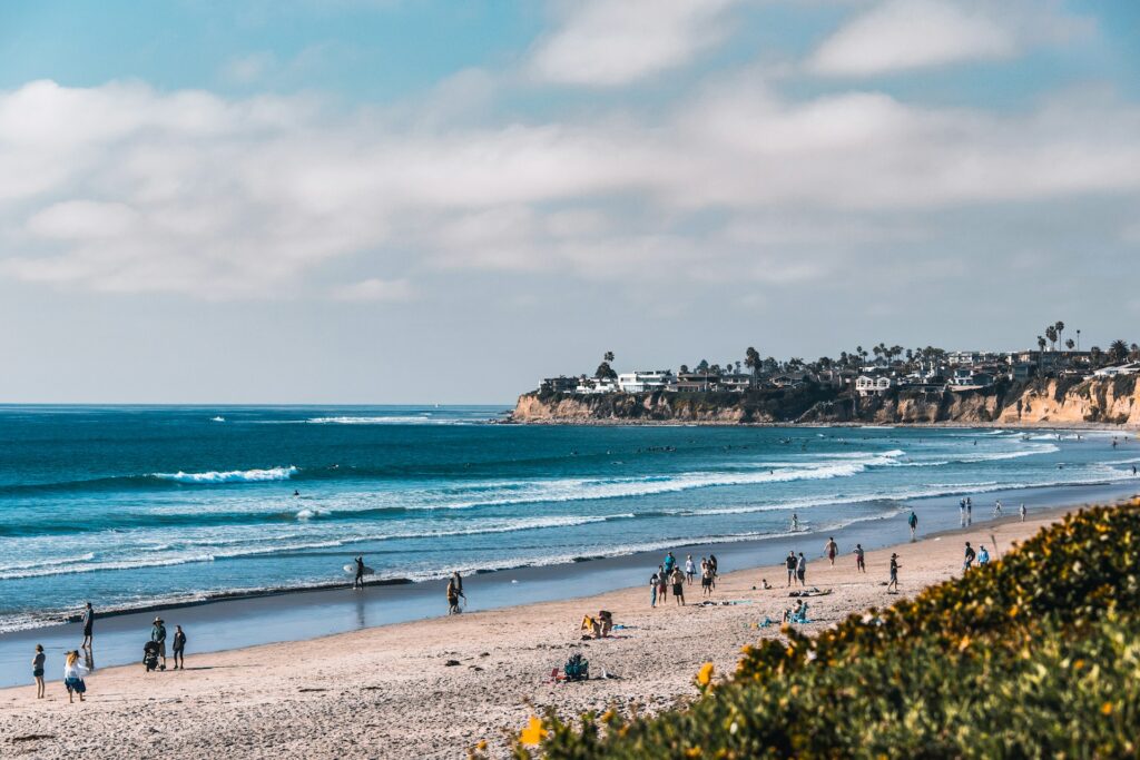 A San Diego beach view.