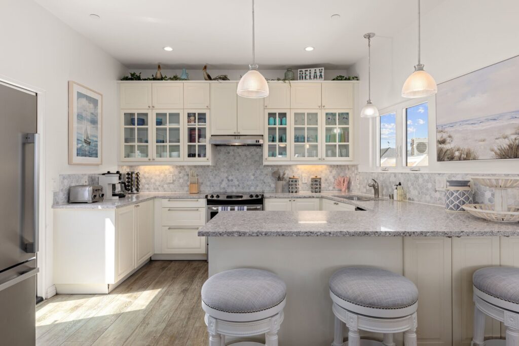 Kitchen area in one of our San Diego rentals