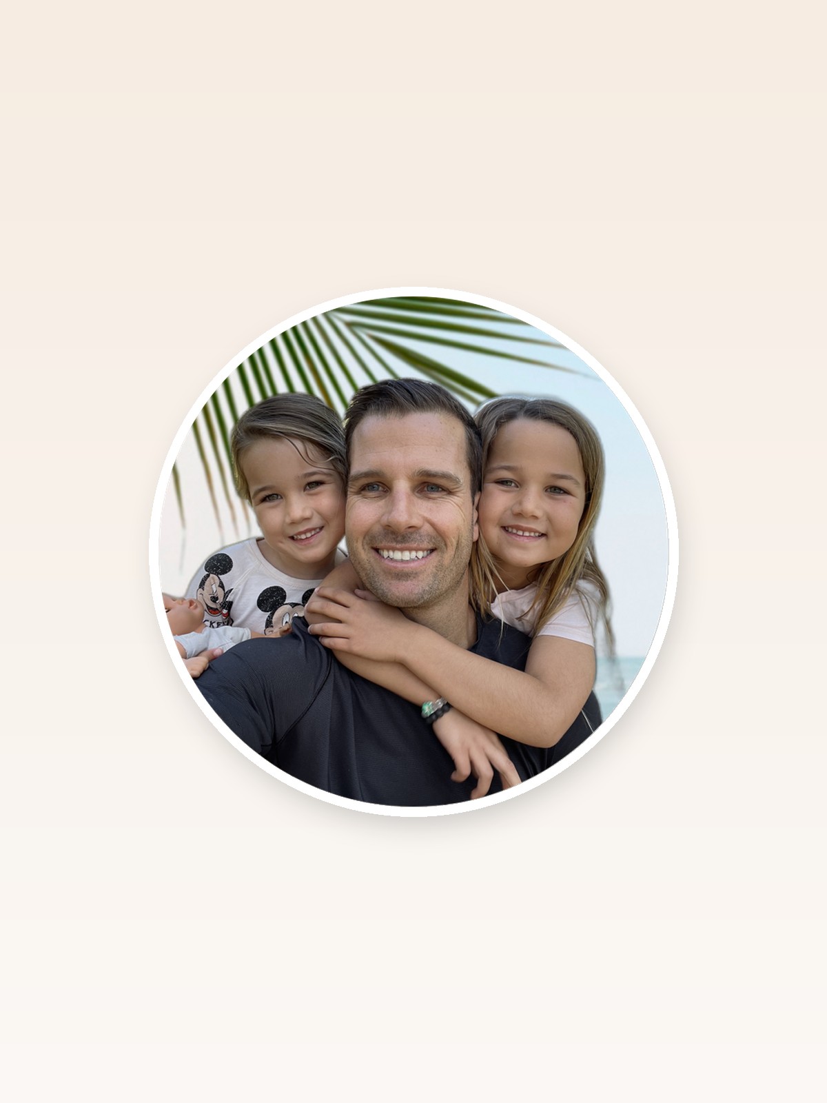 Dane McCleary, founder of Drift Vacation Homes, with his kids in San Diego